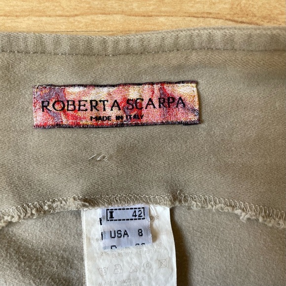 |Roberta Scarpa| Vintage Suede Ruffled Tiered Skirt Woman’s Size 8 - Picture 3 of 10